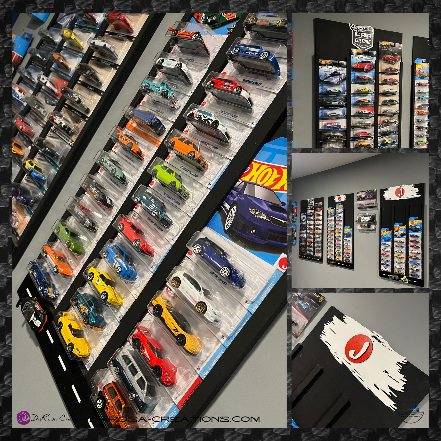 Toy Car Display Shelf 1/64 for HotWheels " Mainline " Blister Packs