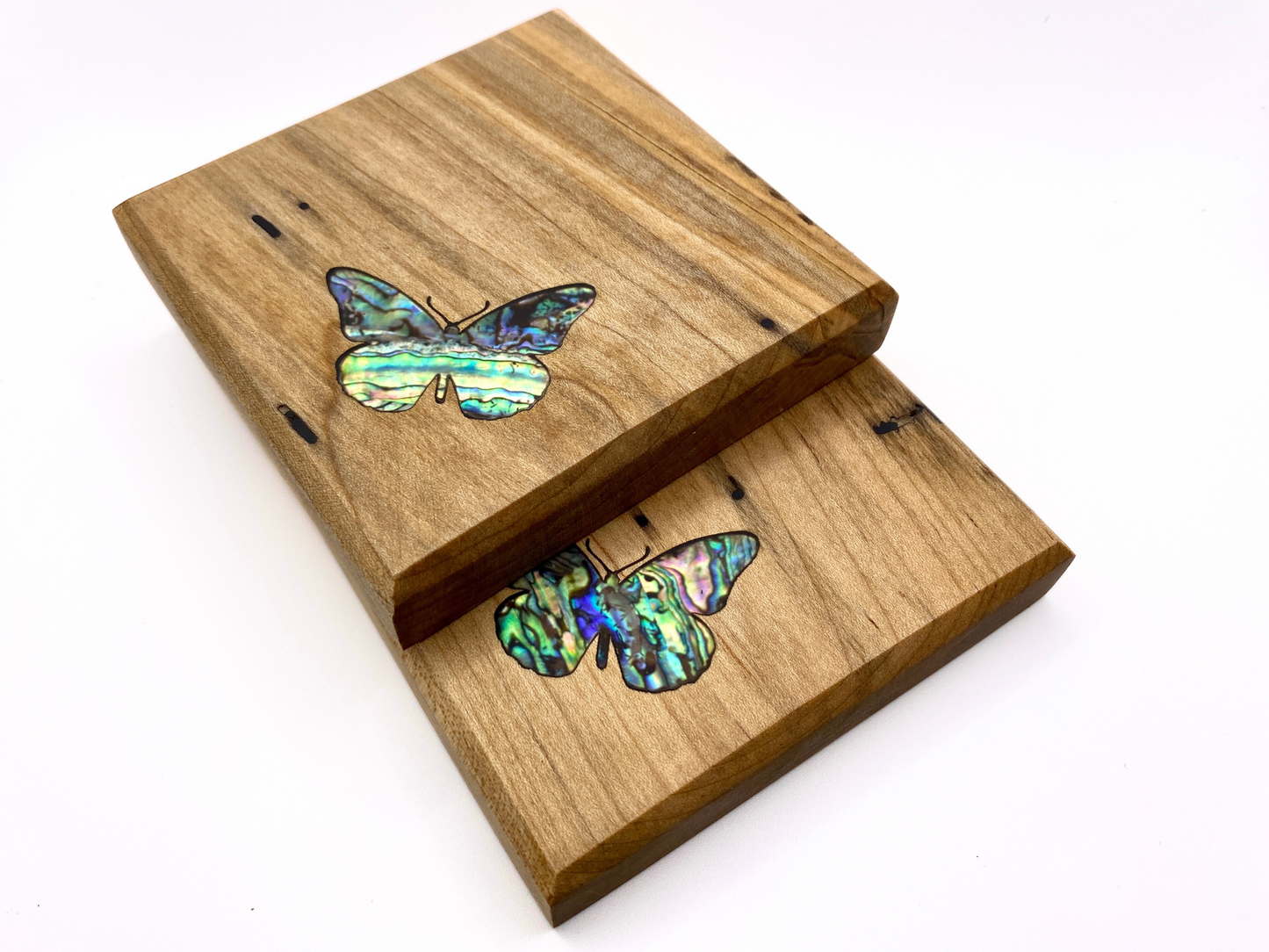 Abalone Butterfly Coaster Set of 2