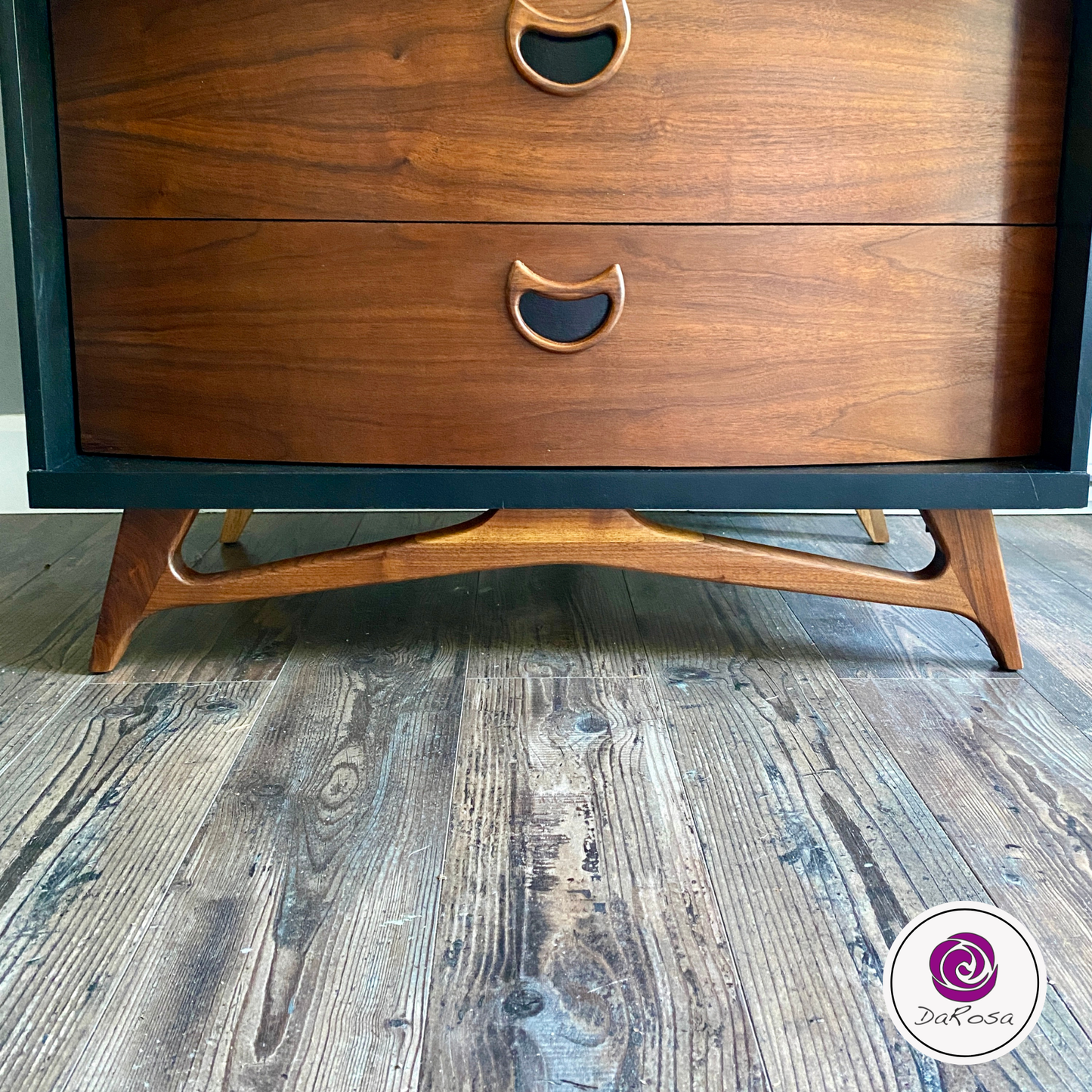 MCM Tall Dresser Black and Wood