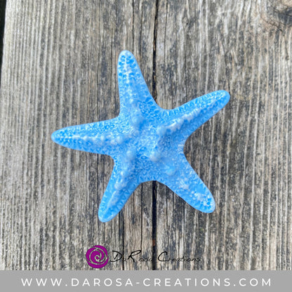 Blue Starfish Drawer Knob