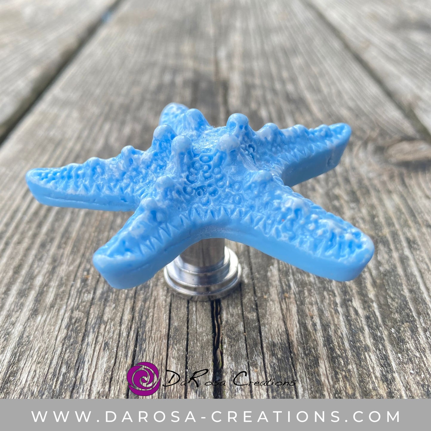 Blue Starfish Drawer Knob