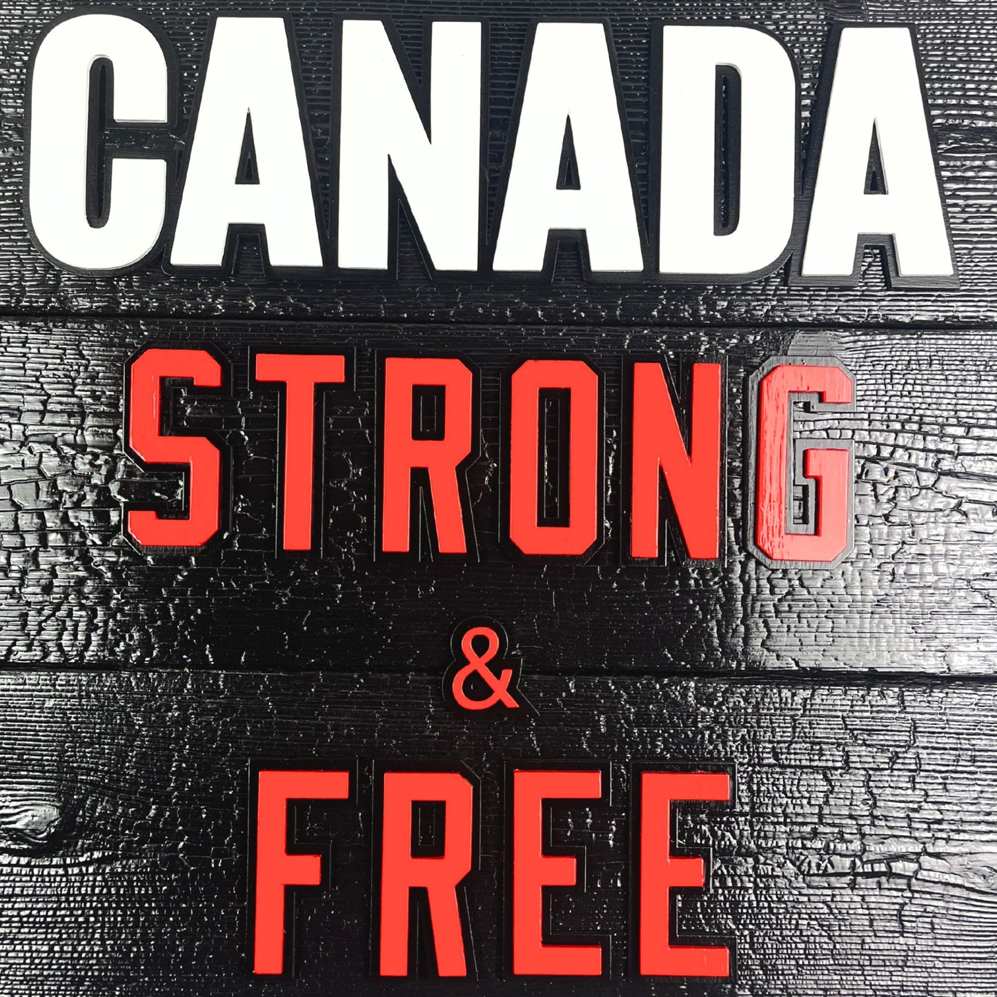 Canadian Flag Strong and Free