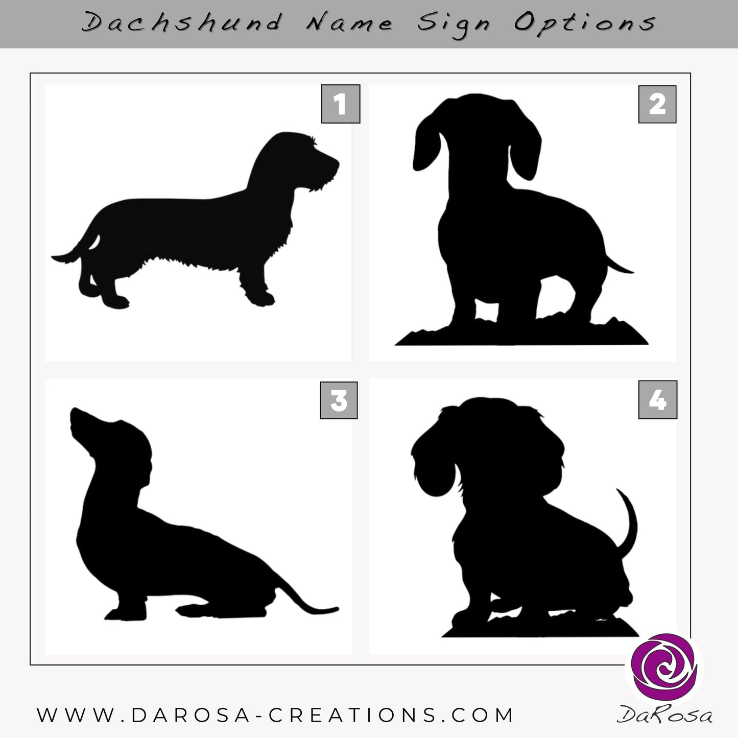 Dachshund Name Sign