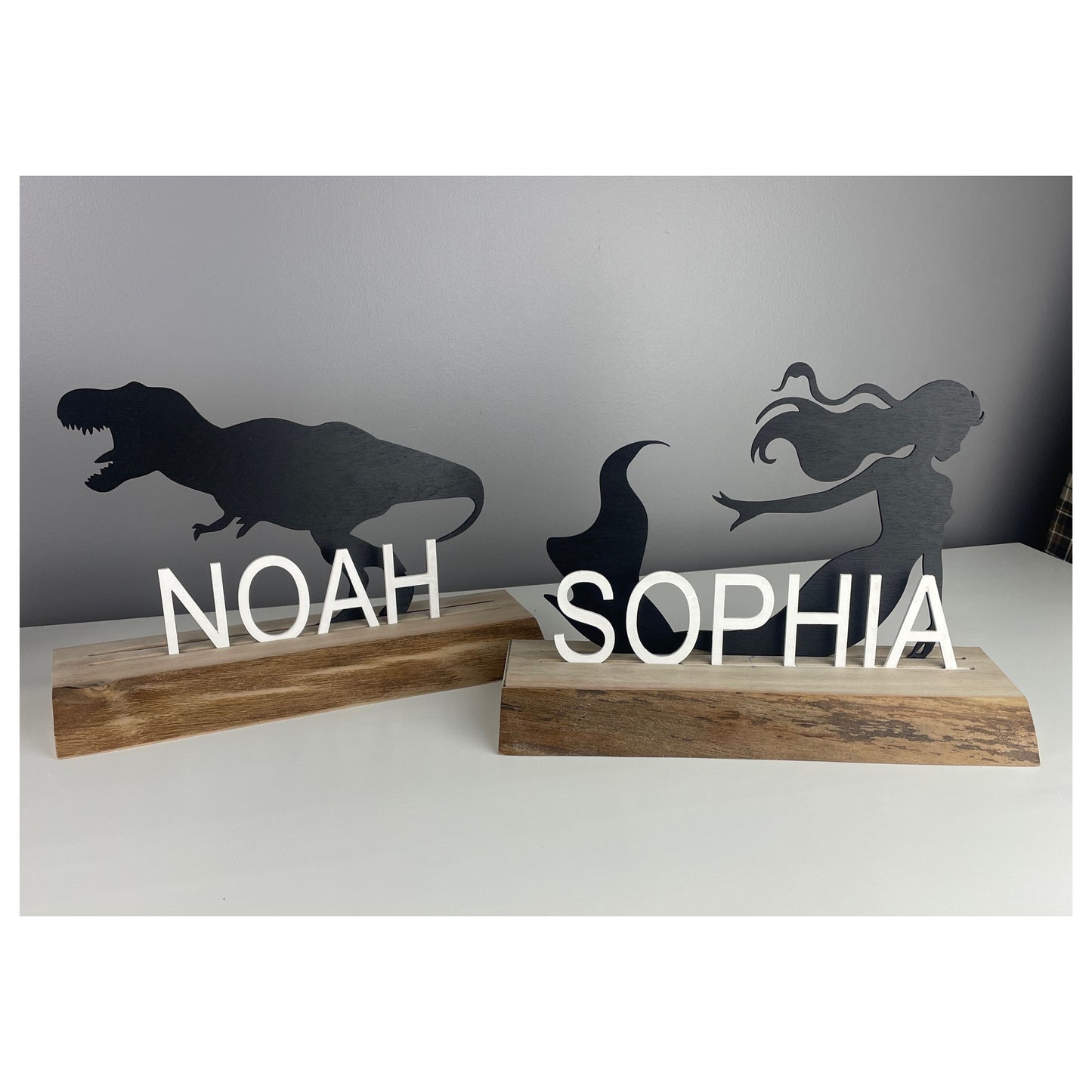 Custom Dinosaur Standing Name Sign