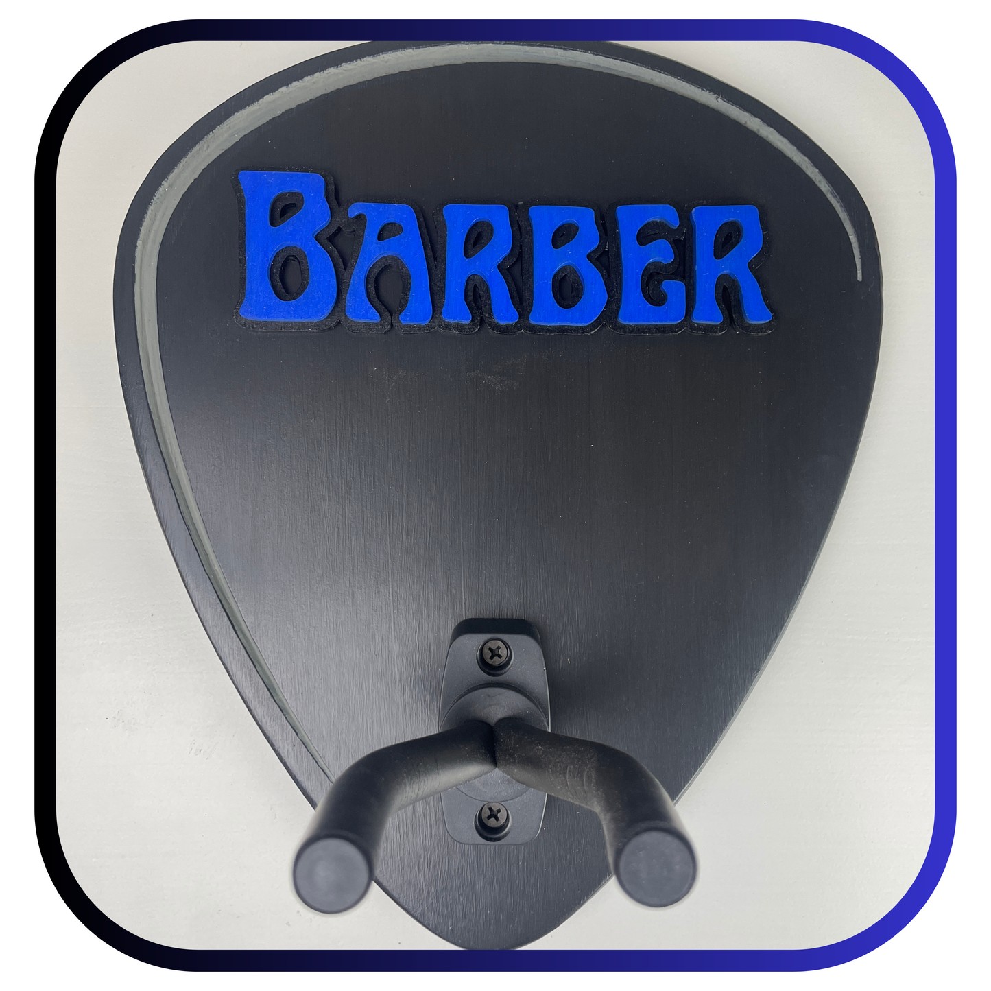 Personalized Guitar Hanger - Guitar Pick Shaped