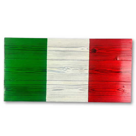 Italian Flag made of Wood