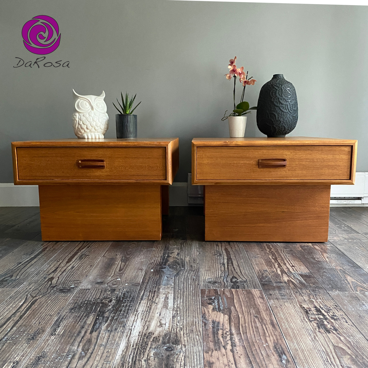 Set of 2 MCM End Tables