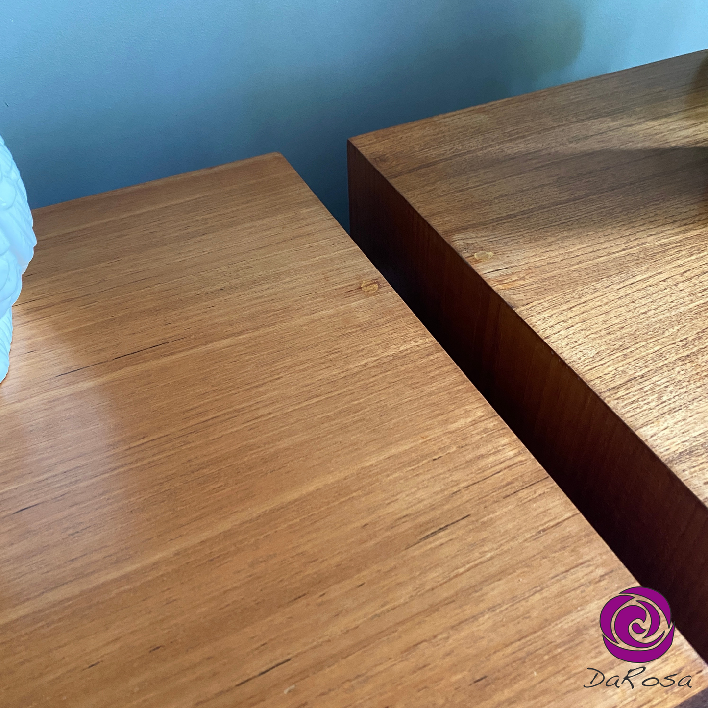 Set of 2 Teak Nightstands by RS Associates