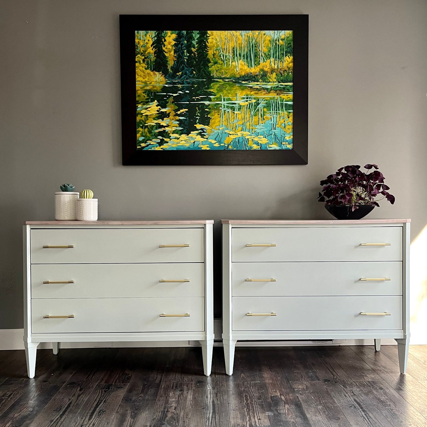Sleek oversized Nightstands - His and Her Dressers Ethan Allen