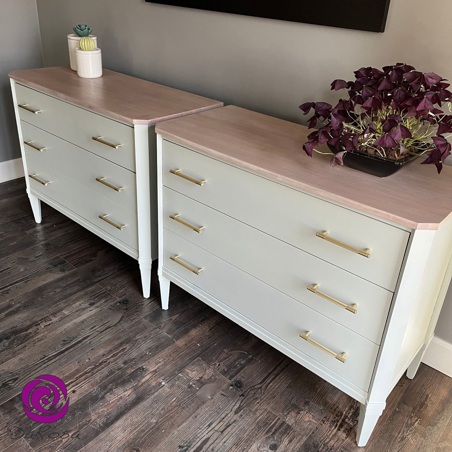 Sleek oversized Nightstands - His and Her Dressers Ethan Allen