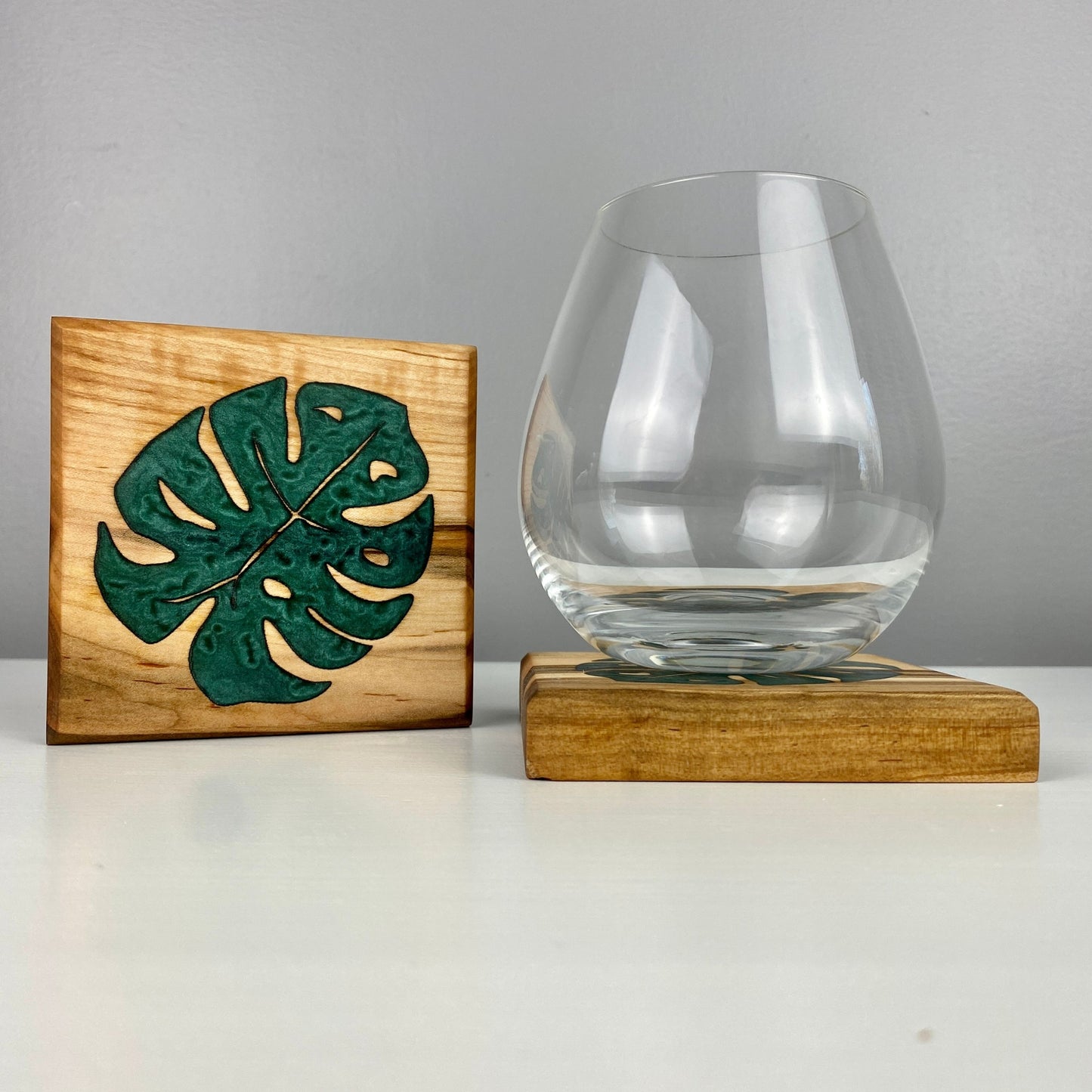 Monstera Leaf Coaster Set of 2