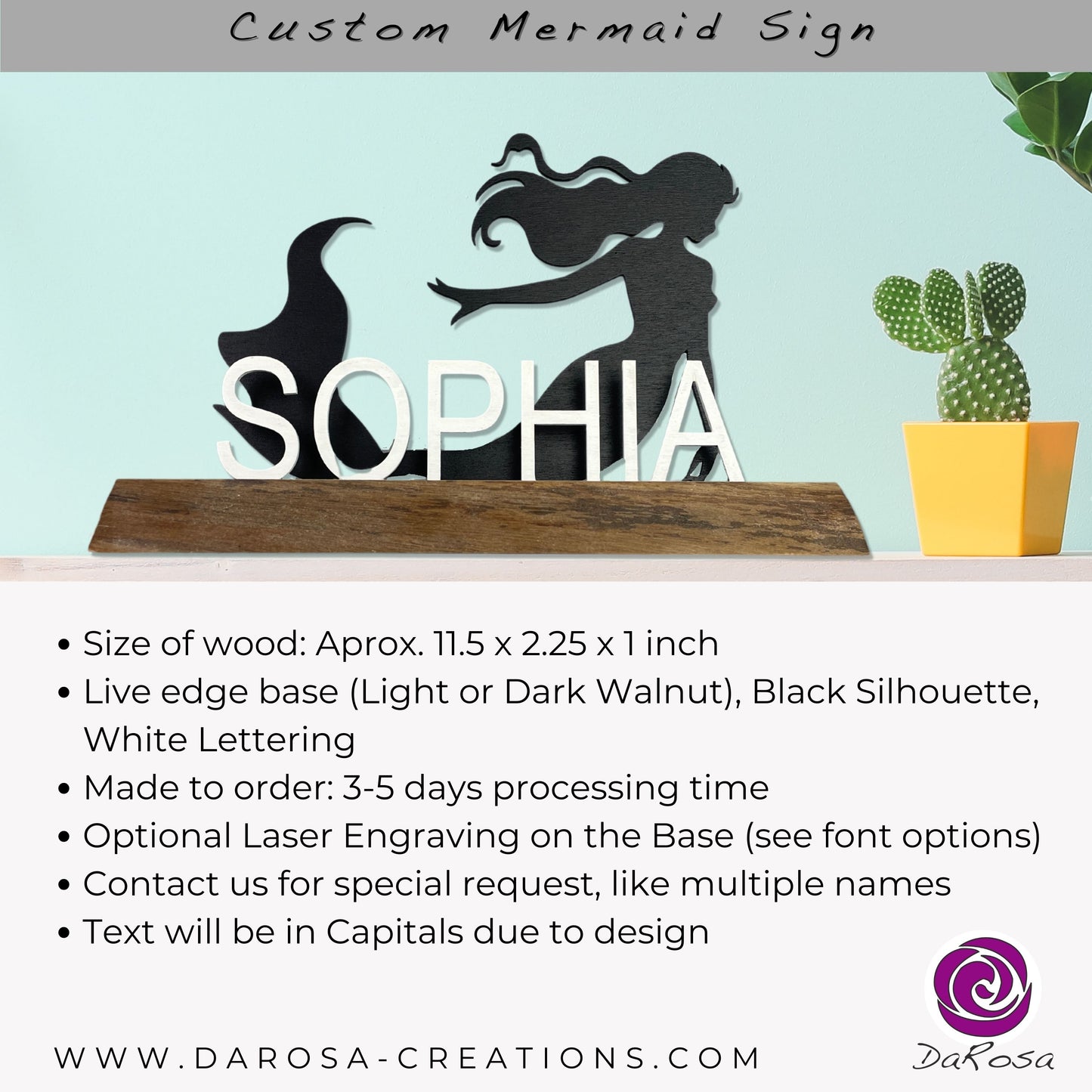 Mermaid Name Sign