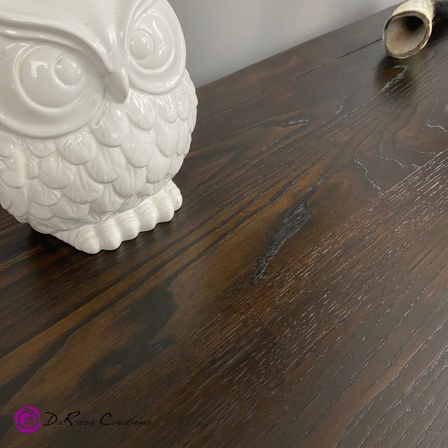 Antique Empire Dresser in Black with Oak Top