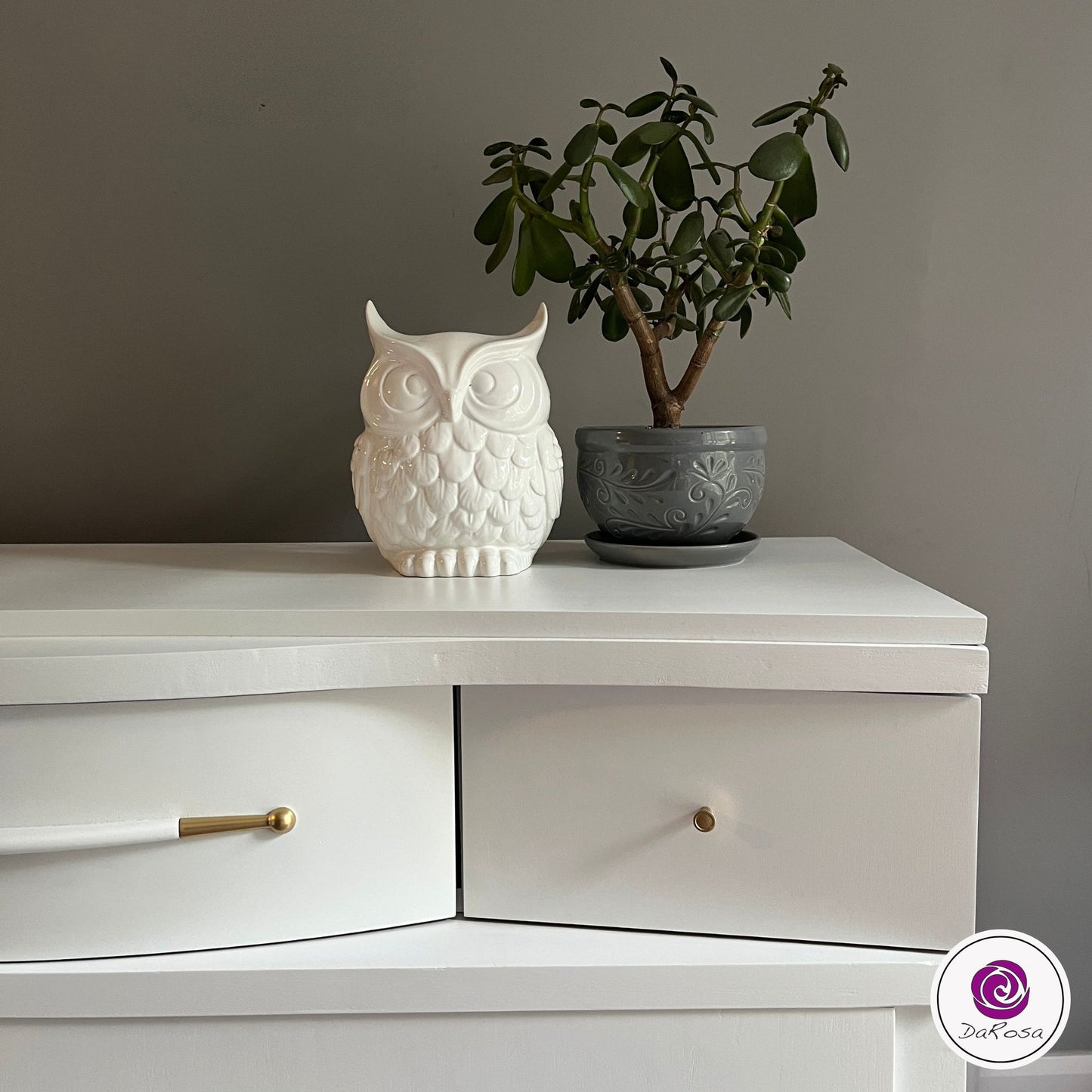 MCM Refinished White dresser