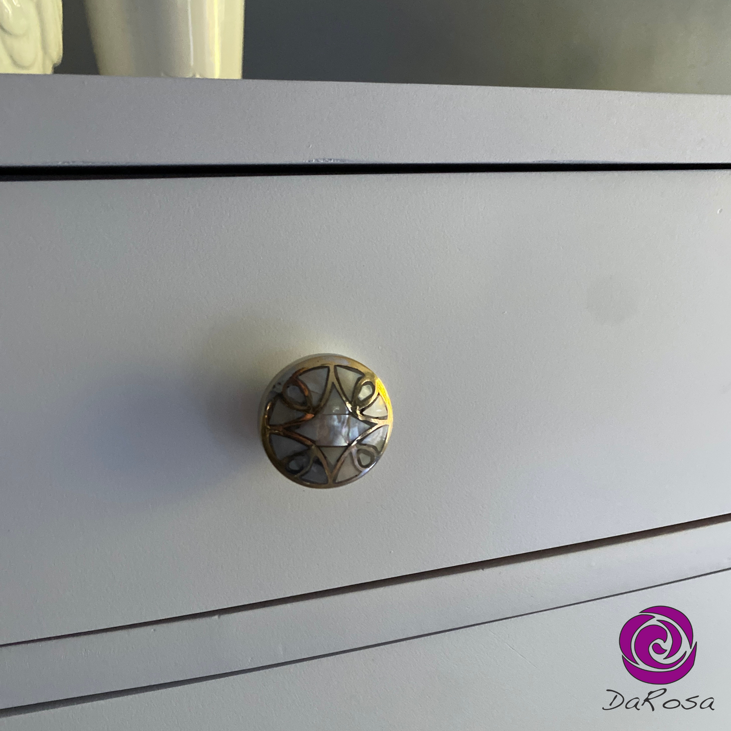 Moder Tall White Dresser with Bowed fronts