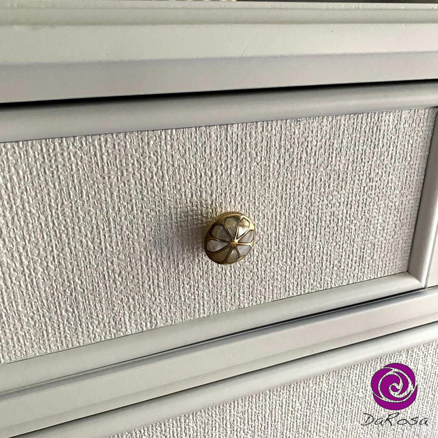 White Wooden Dresser 7 Drawers