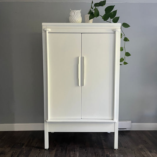 White Linen Armoire
