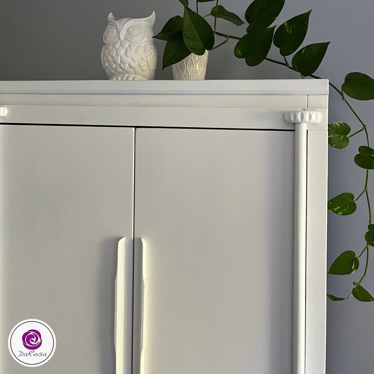 White Linen Armoire
