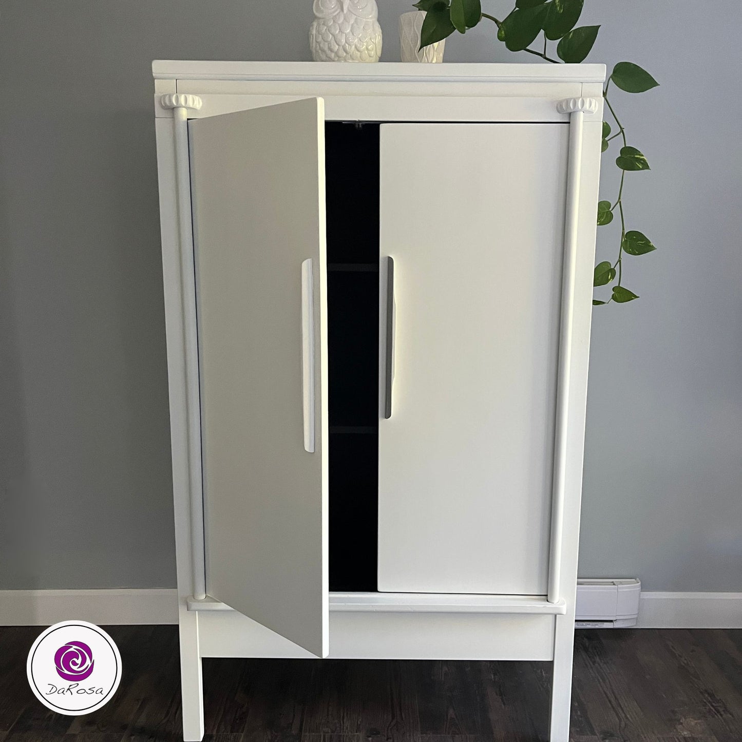 White Linen Armoire