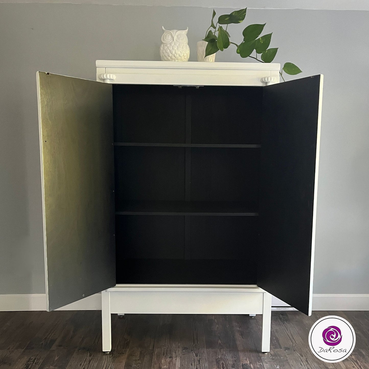 White Linen Armoire