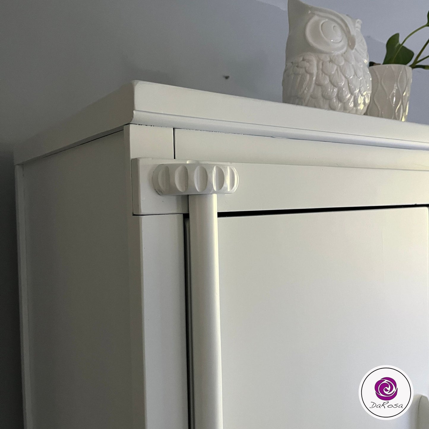 White Linen Armoire