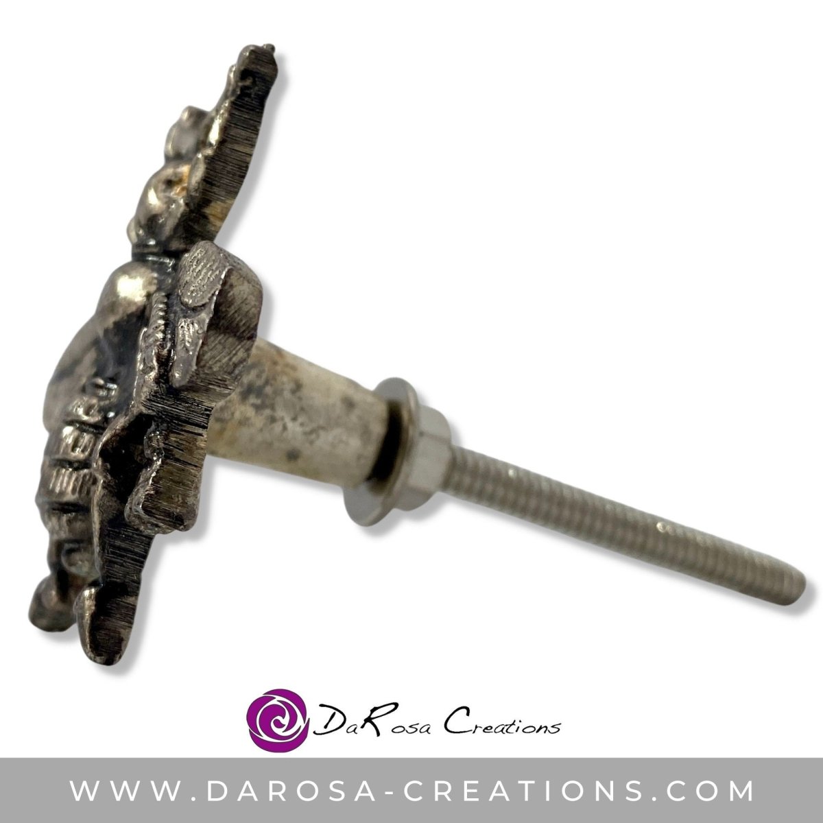 Bee Drawer Knob in Antique Silver - DaRosa Creations