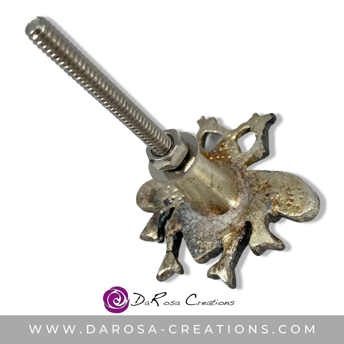 Bee Drawer Knob in Antique Silver - DaRosa Creations