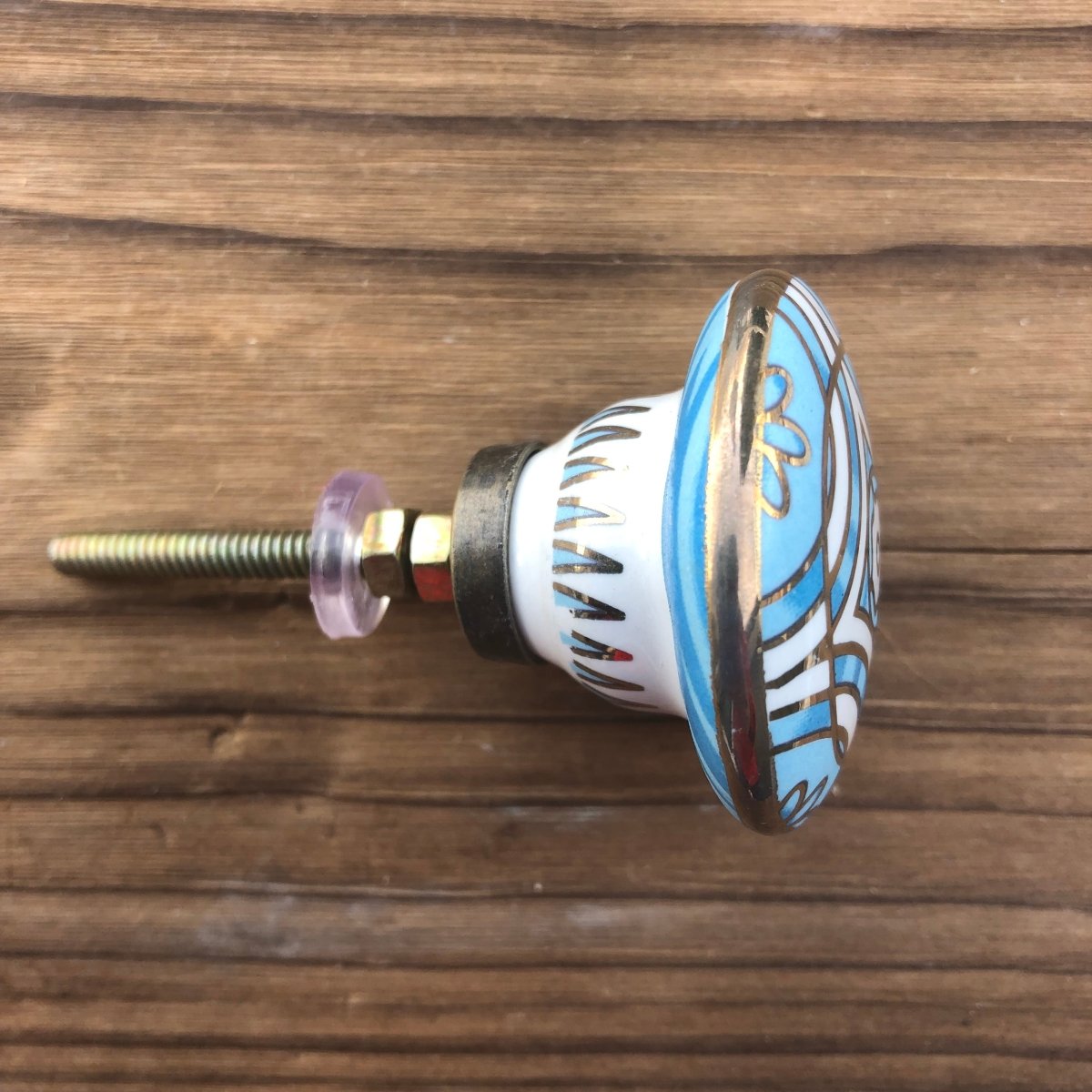 Blue Art Deco Knob - DaRosa Creations