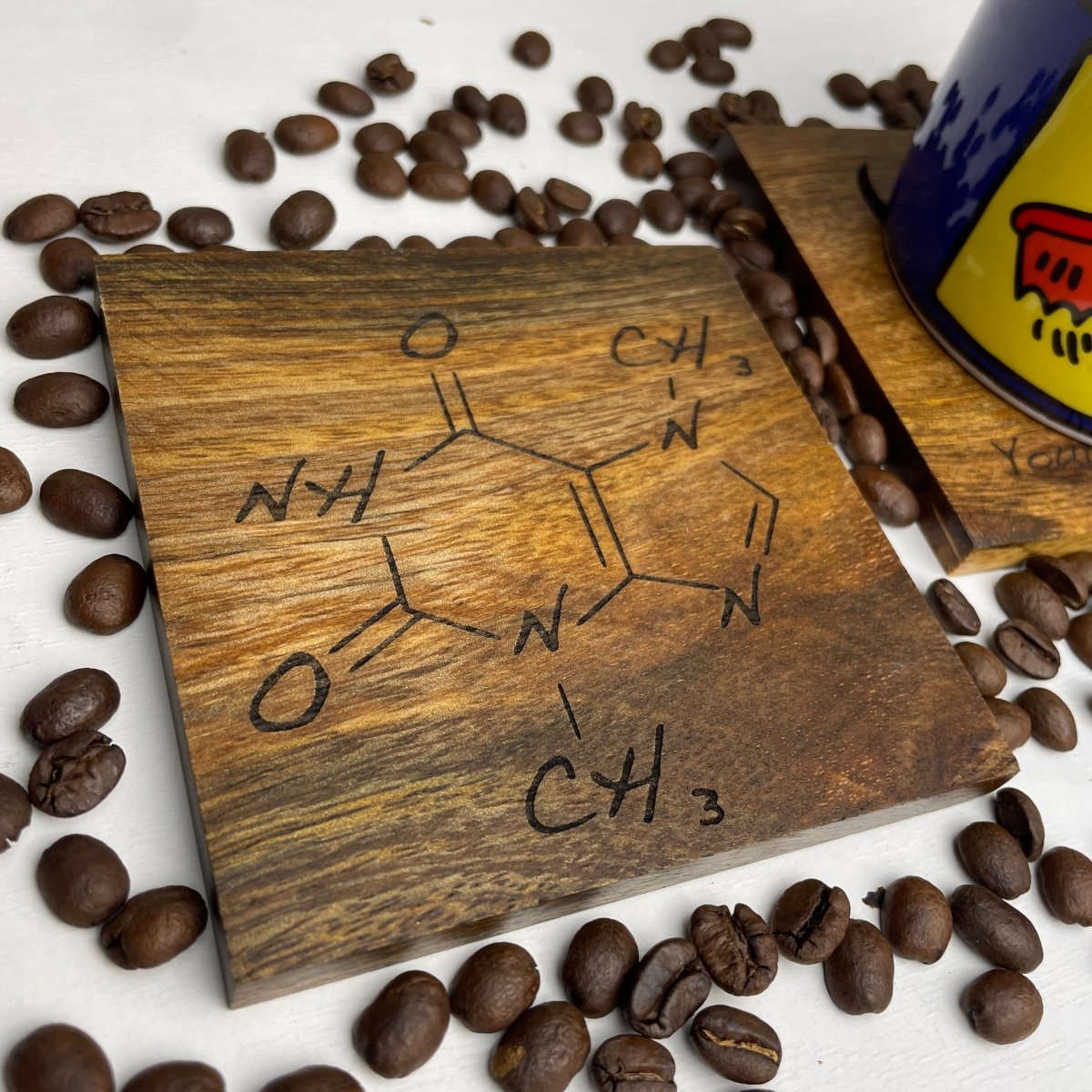 Caffeine Molecule Coasters Set of 2 - DaRosa Creations