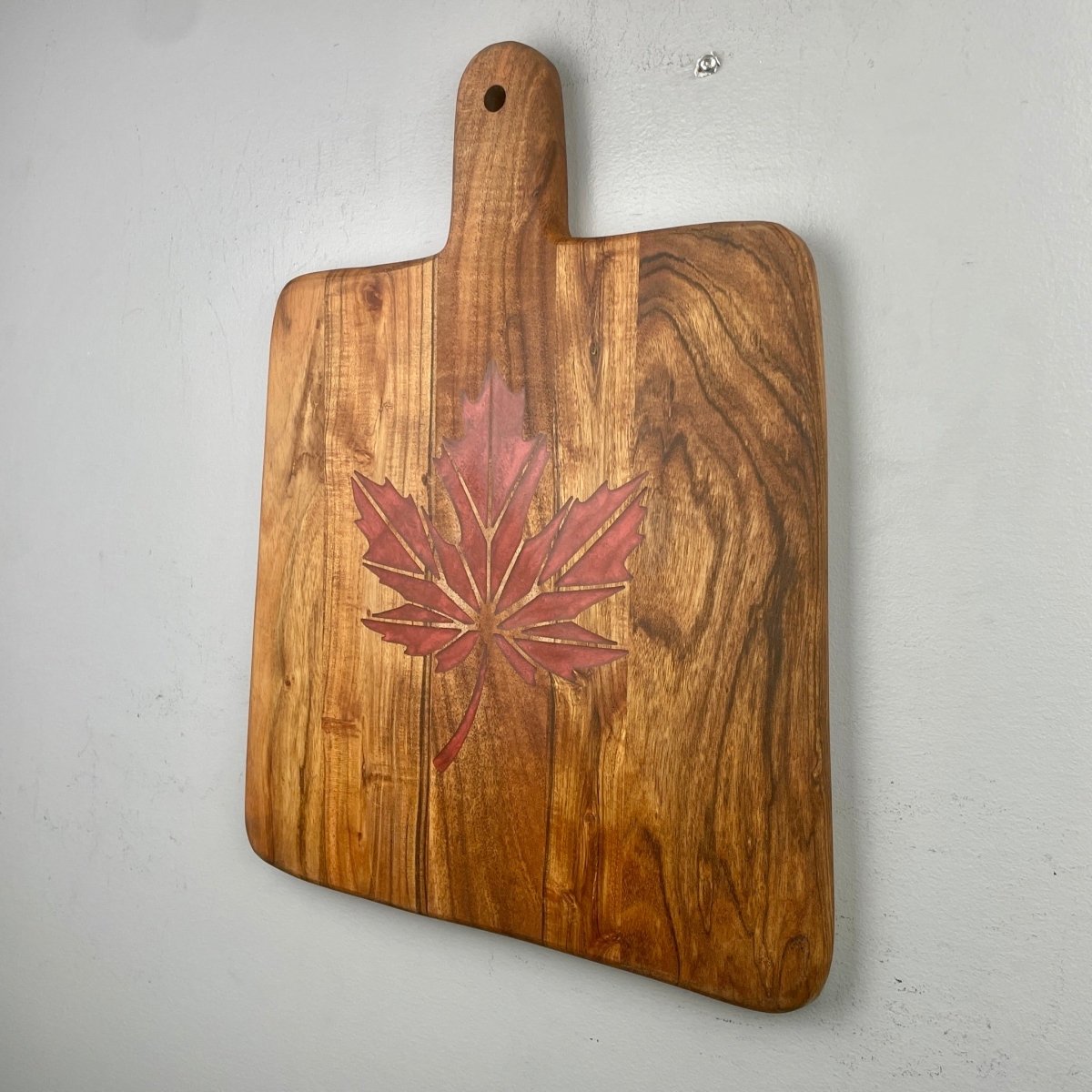 Charcuterie / Cutting Board with Canadian Maple Leaf - DaRosa Creations