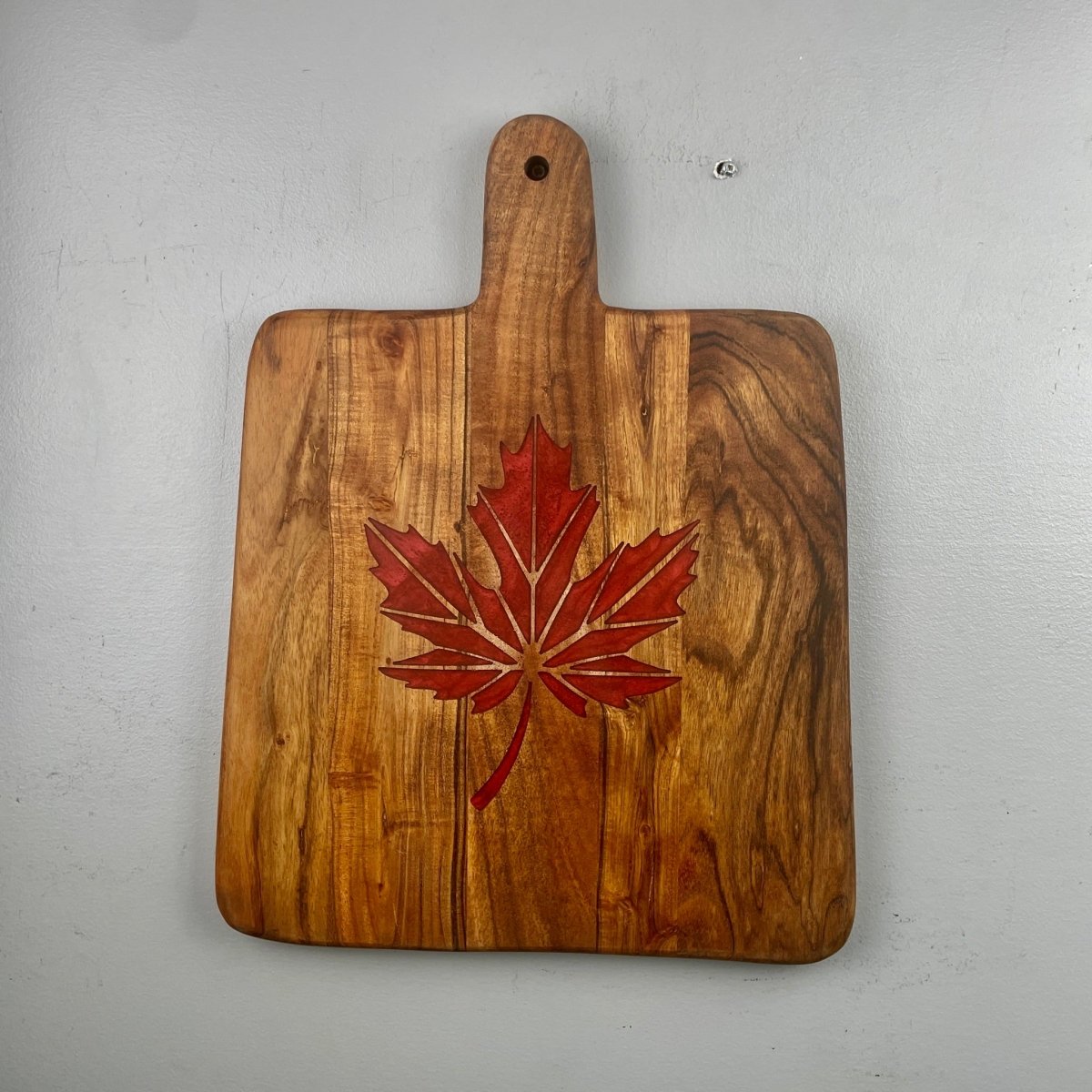 Charcuterie / Cutting Board with Canadian Maple Leaf - DaRosa Creations