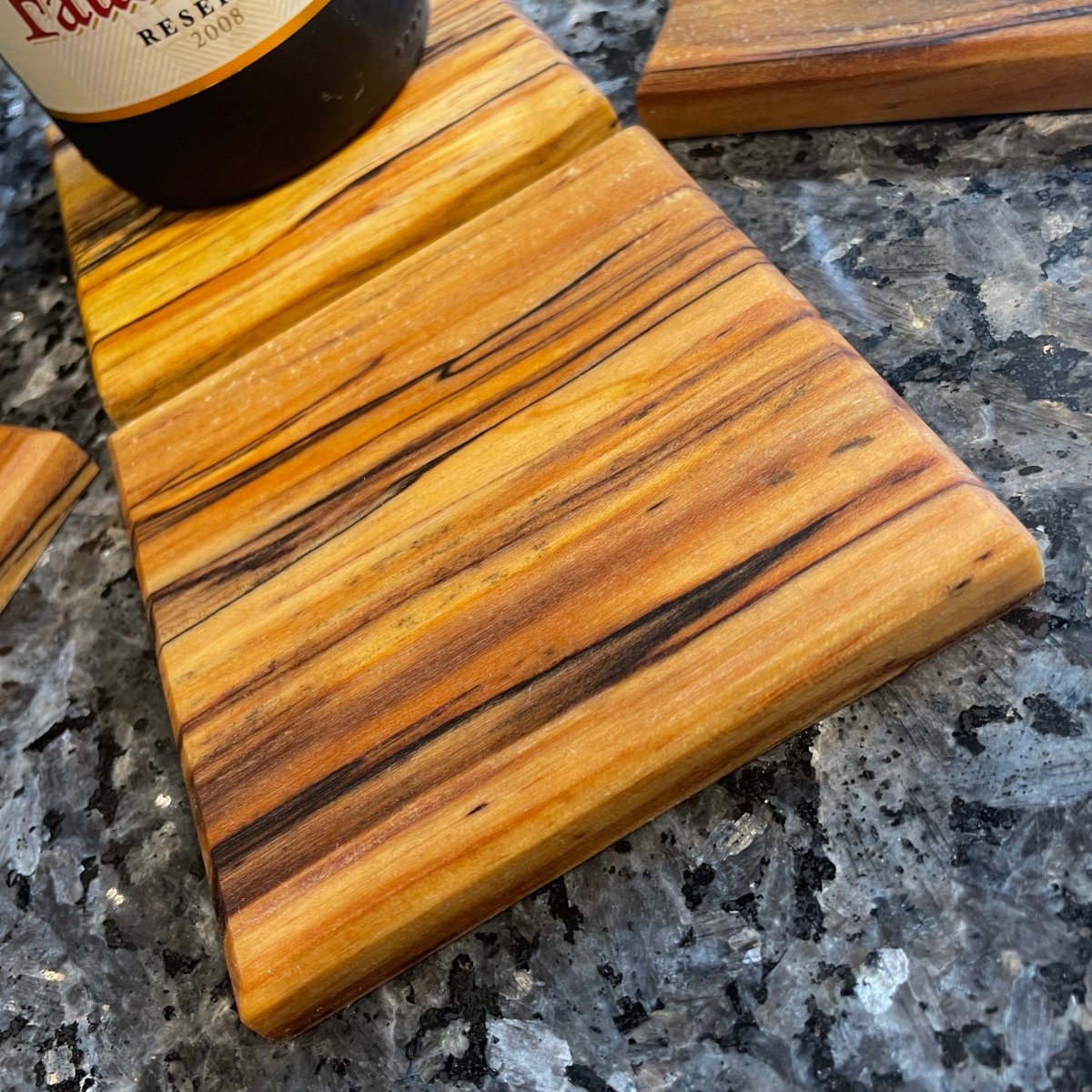 Coasters SET of 4 Wood Drink Coasters Spalted Maple - DaRosa Creations