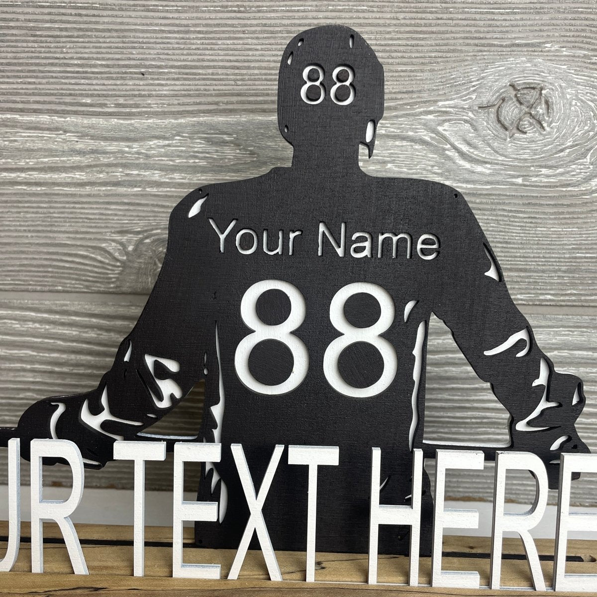 Custom Hockey Player Name Sign - DaRosa Creations