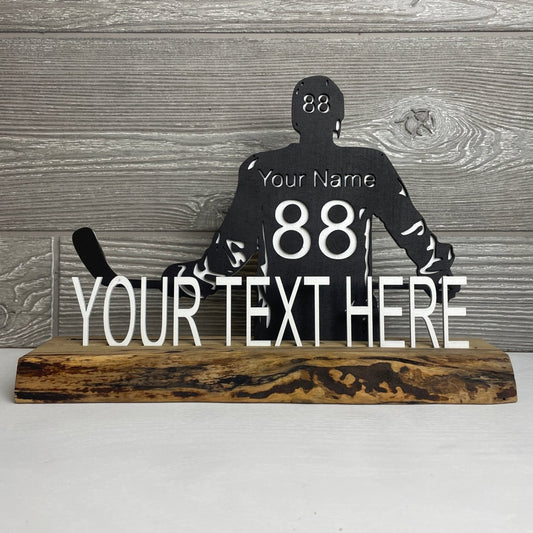Custom Hockey Player Name Sign - DaRosa Creations