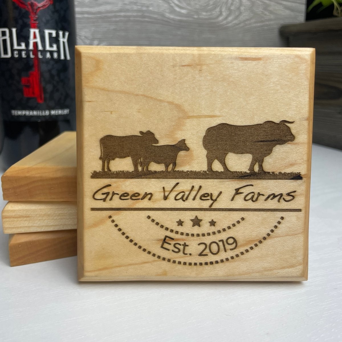 Customized Farm Themed Coasters Set of 4 - DaRosa Creations