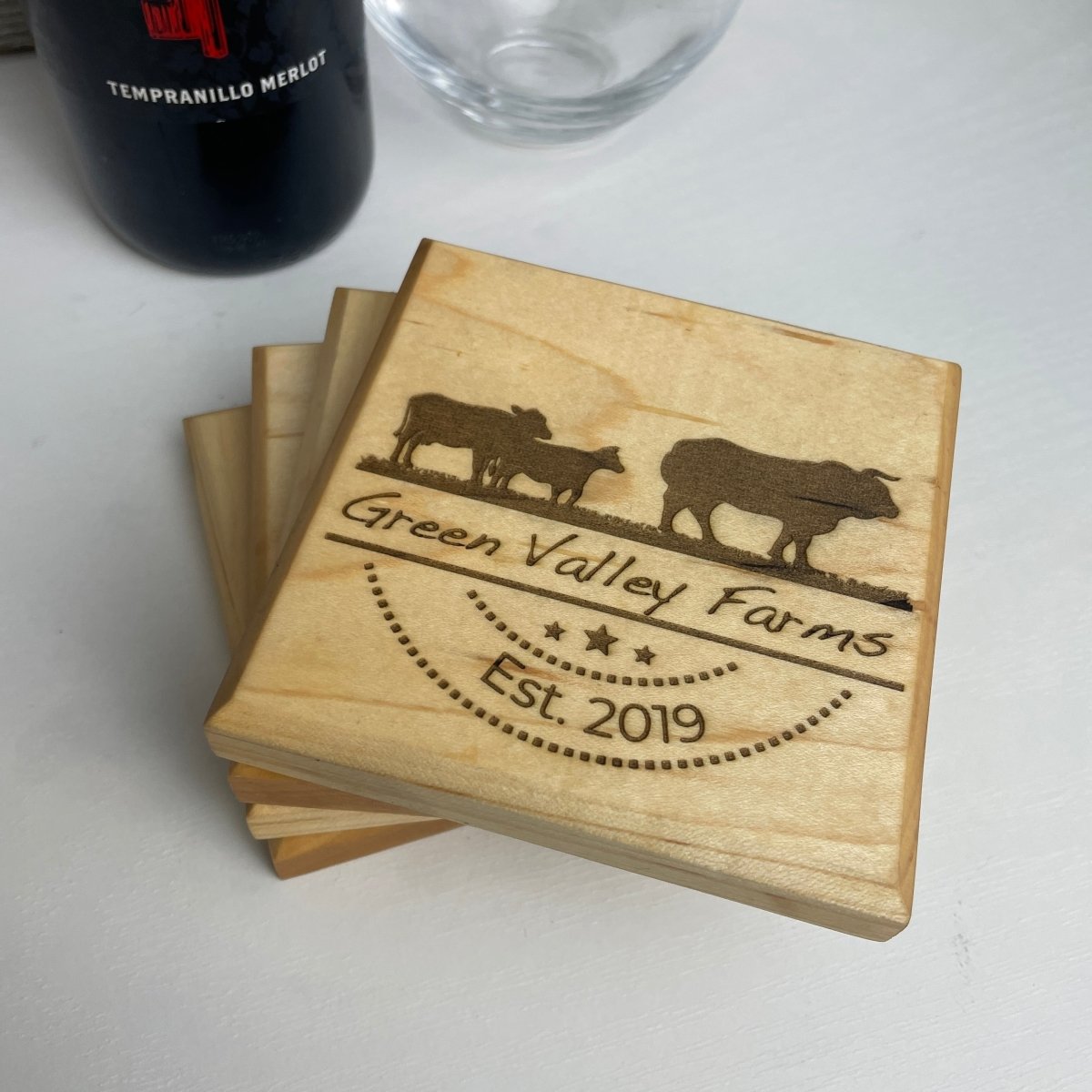 Customized Farm Themed Coasters Set of 4 - DaRosa Creations