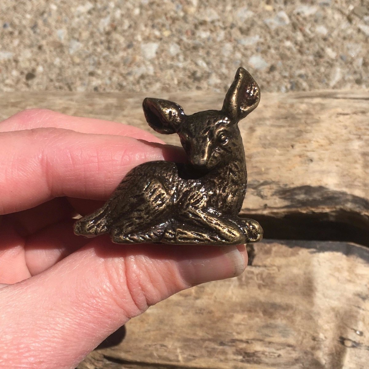 Drawer Knob Fawn in Antique Brass - DaRosa Creations