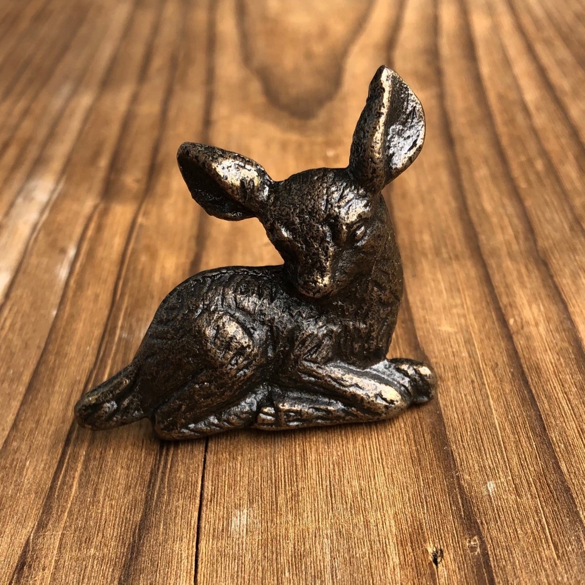 Drawer Knob Fawn in Antique Brass - DaRosa Creations