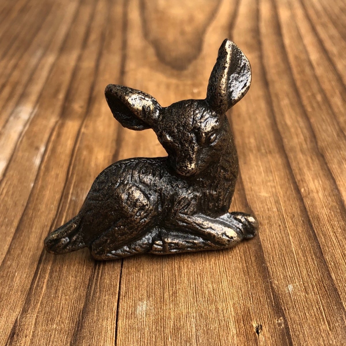 Drawer Knob Fawn in Antique Brass - DaRosa Creations