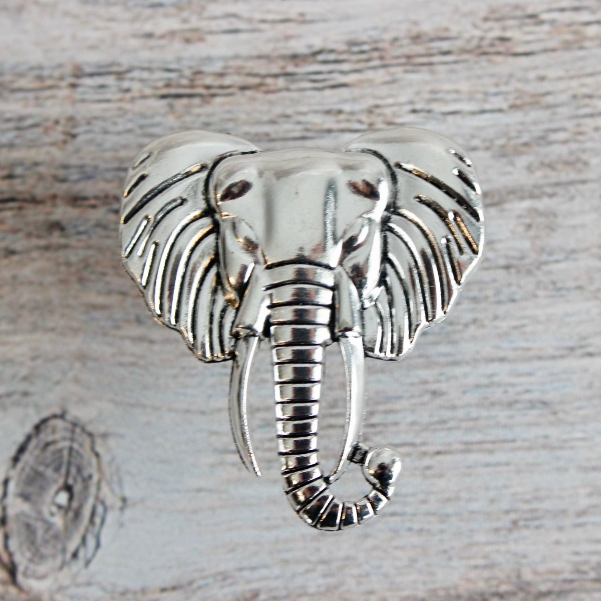 Elephant Knob in Silver - DaRosa Creations