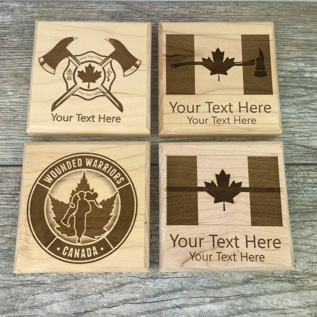 First Responder Themed Coasters Set of 2 - DaRosa Creations