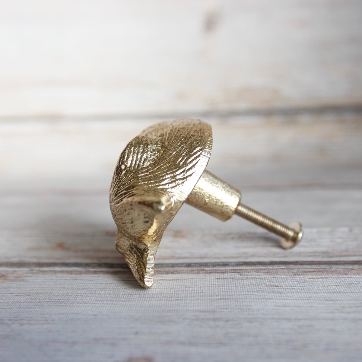 Gold Sleeping Fox Knob - DaRosa Creations