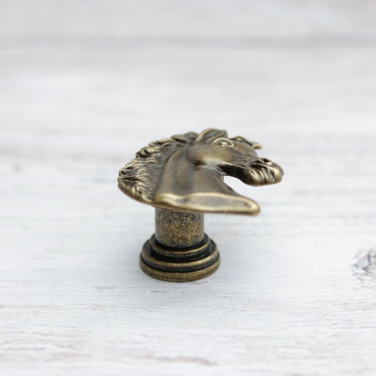 Horse Cabinet Knob in Antique Brass or Silver - DaRosa Creations