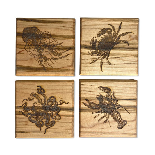 Ocean Creatures Coaster Set of 4 - DaRosa Creations