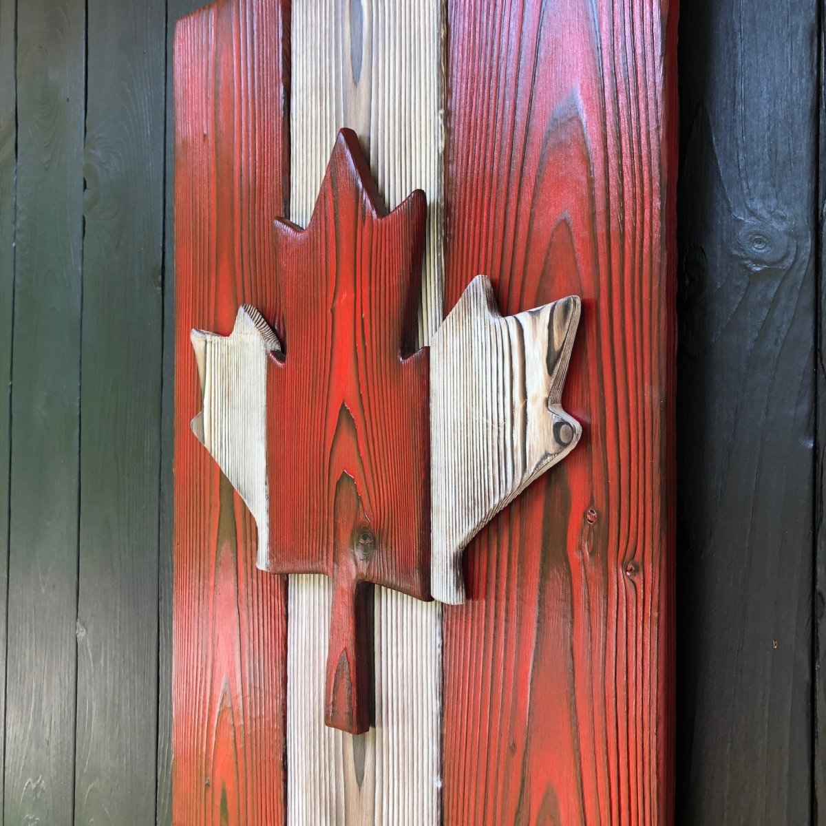 Rustic Burnt Wood Canadian Wall Art - DaRosa Creations