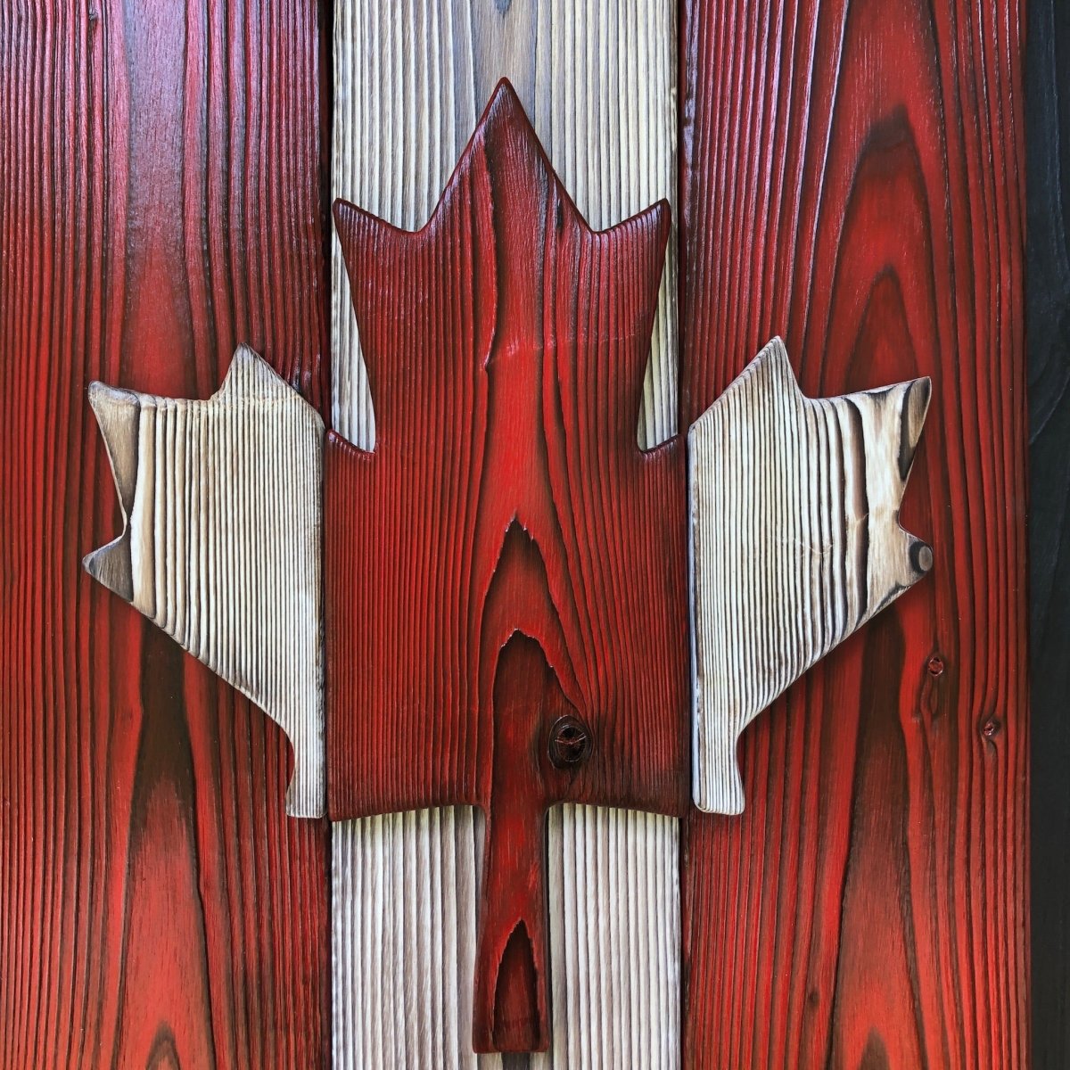 Rustic Burnt Wood Canadian Wall Art - DaRosa Creations