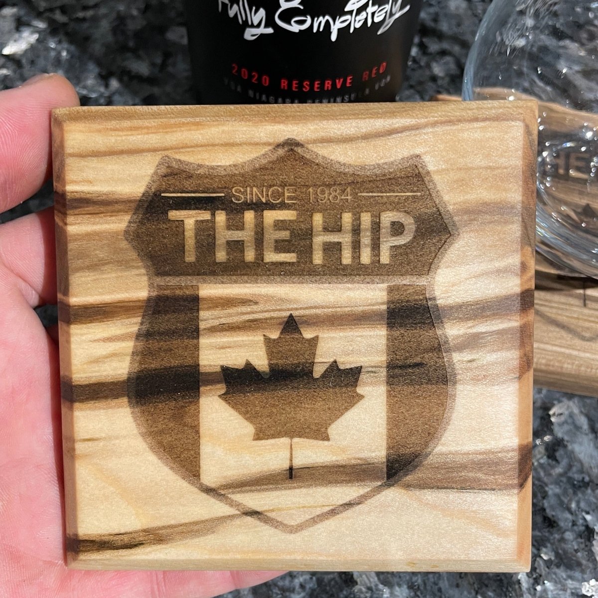 The Tragically Hip Wood Coaster Sets of 4 - DaRosa Creations