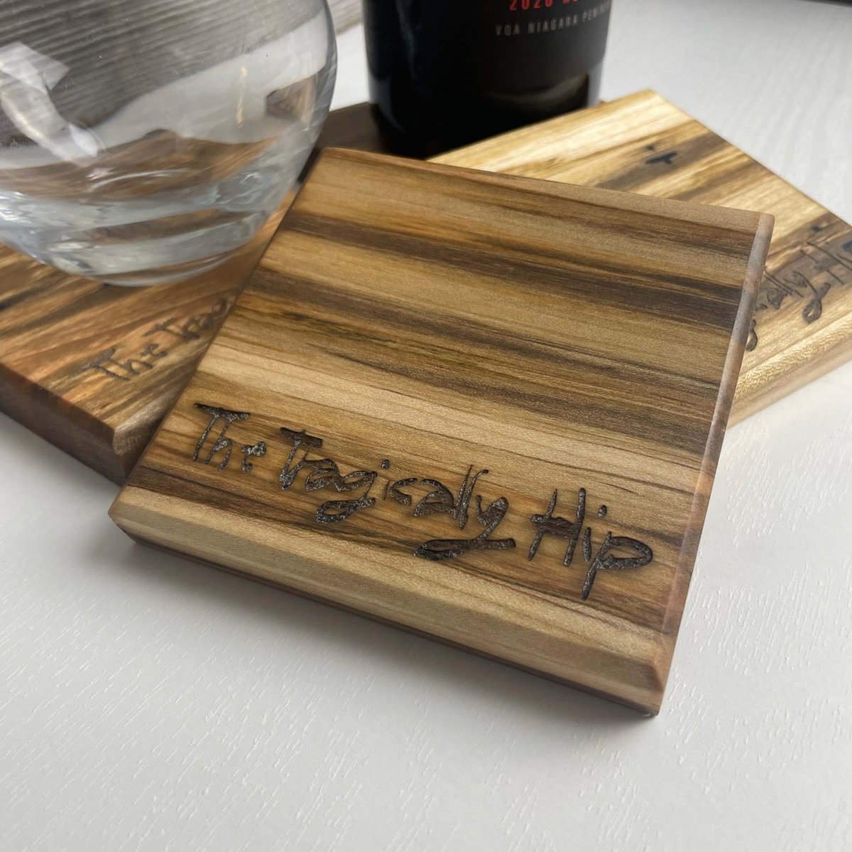 The Tragically Hip Wood Coaster Sets of 4 - DaRosa Creations