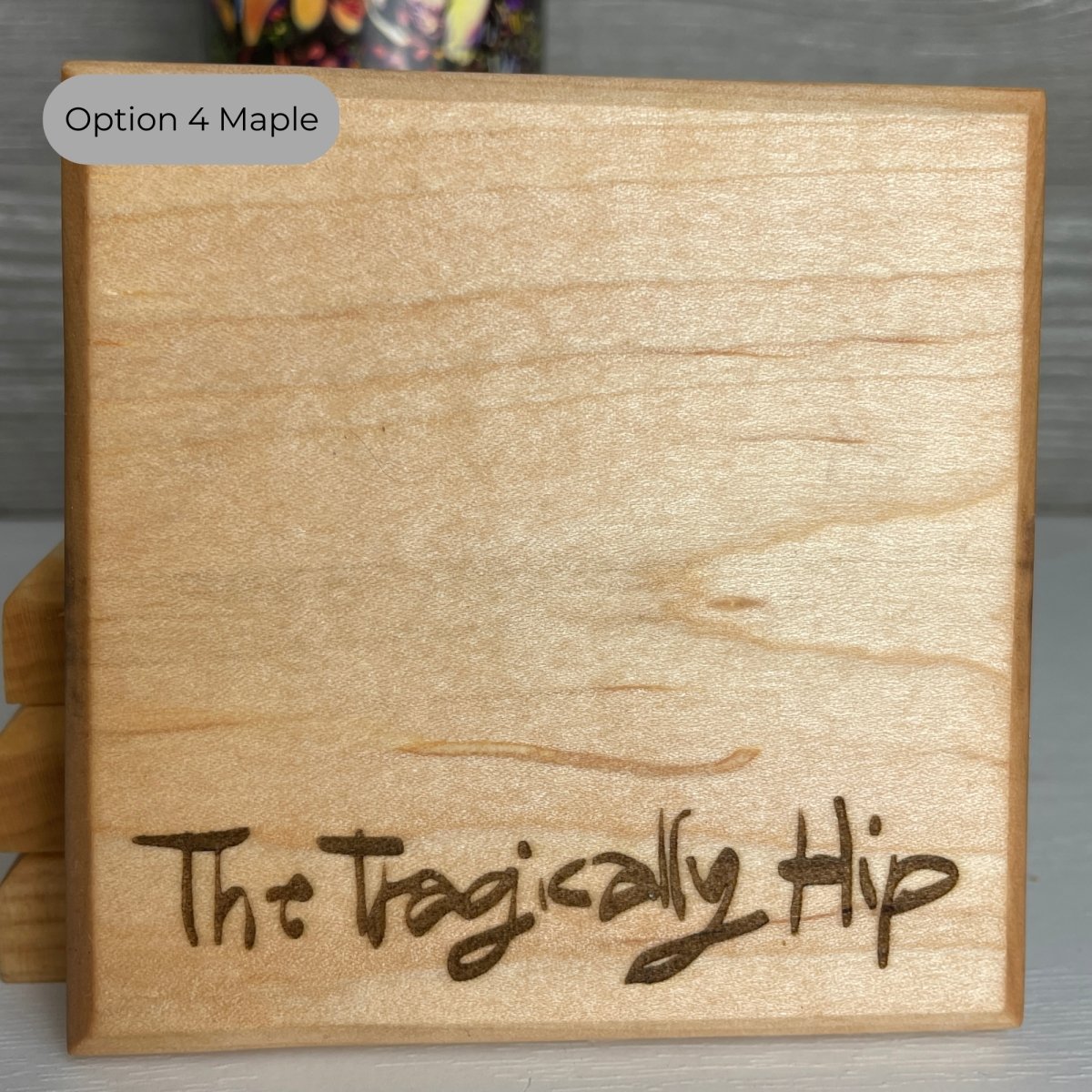 The Tragically Hip Wood Coaster Sets of 4 - DaRosa Creations