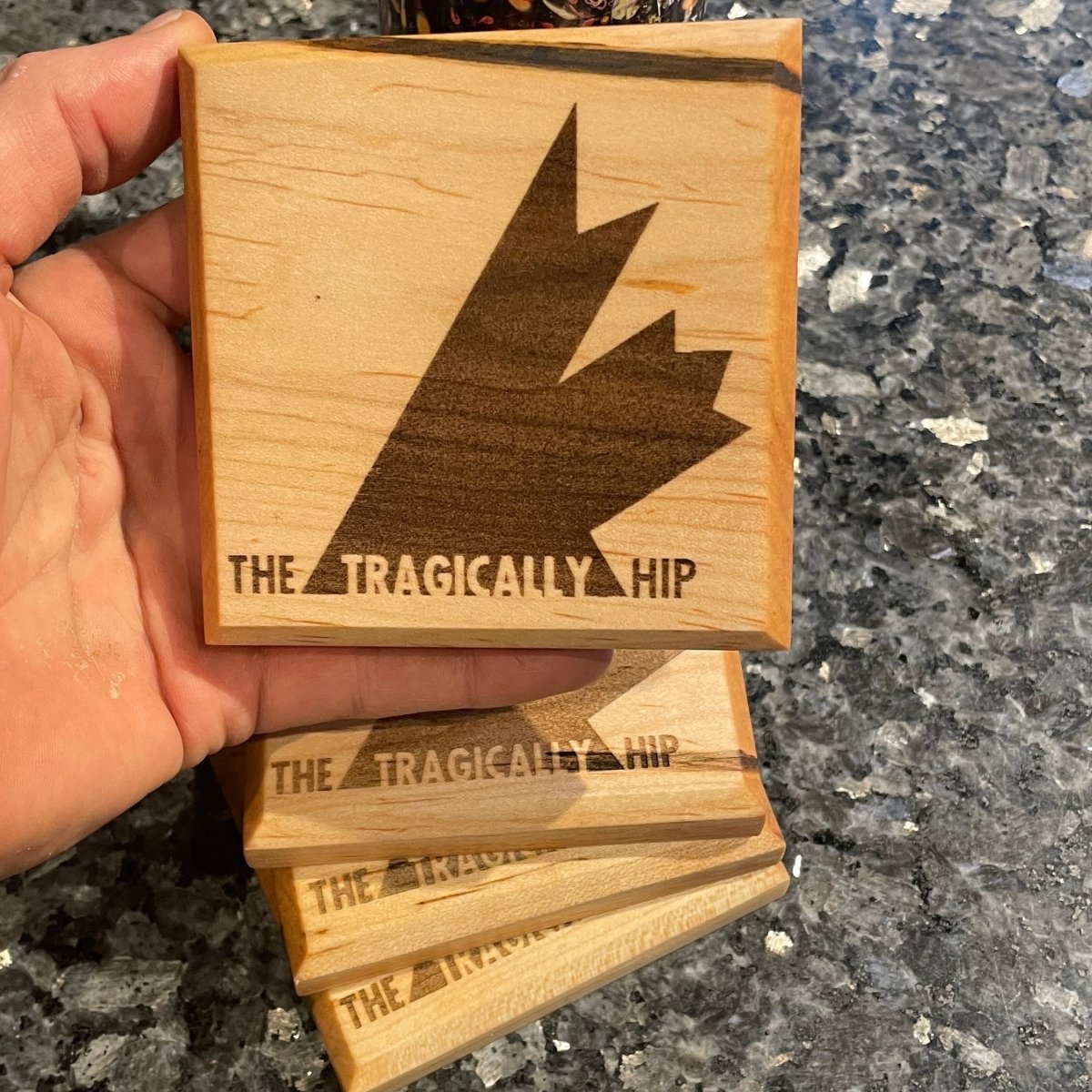 The Tragically Hip Wood Coaster Sets of 4 - DaRosa Creations